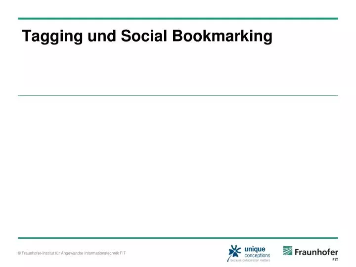 tagging und social bookmarking