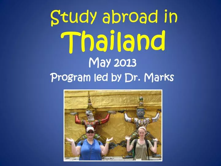 study abroad in thailand