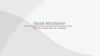 Social Attribution