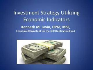 Investment Strategy Utilizing Economic Indicators