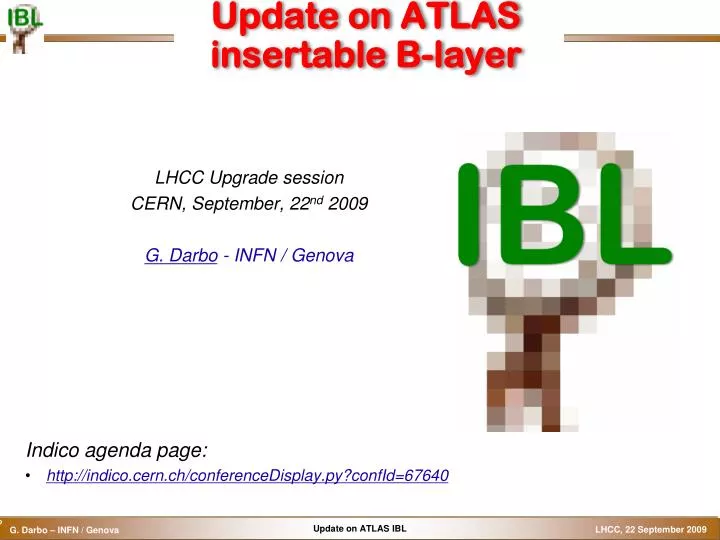 update on atlas insertable b layer