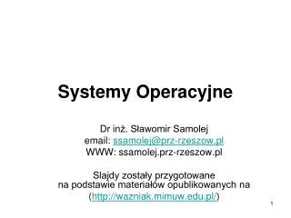 systemy operacyjne