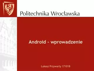 android wprowadzenie