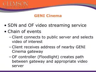 GENI Cinema