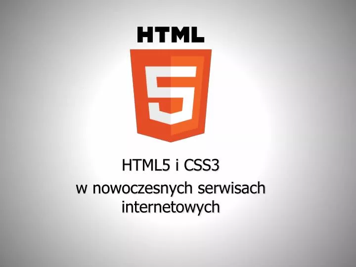 html5 i css3 w nowoczesnych serwisach internetowych