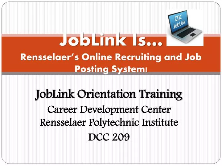 joblink is rensselaer s online recruiting and job posting system