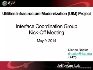 Utilities Infrastructure Modernization (UIM) Project