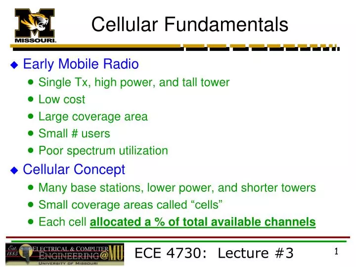 cellular fundamentals