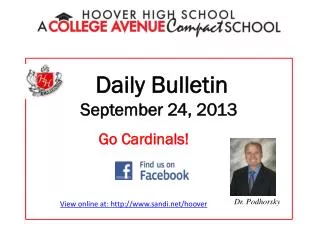 Daily Bulletin September 24, 2013