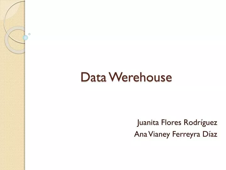 data werehouse