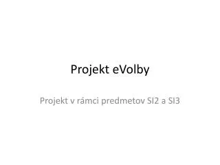 projekt evolby