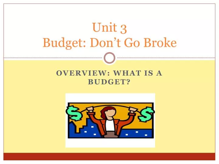 unit 3 budget don t go broke