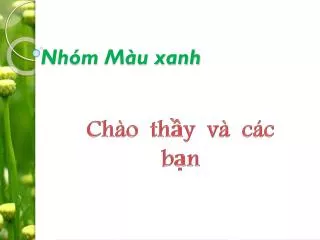 nh m m u xanh