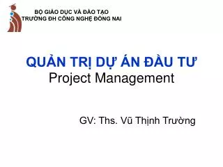 qu n tr d n u t project management