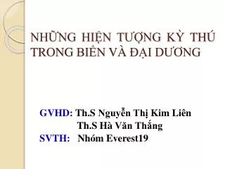 nh ng hi n t ng k th trong bi n v i d ng