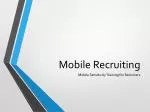 Mobile Recruiting - slide 1