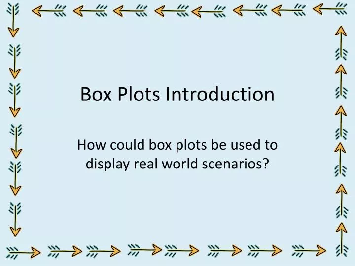box plots introduction