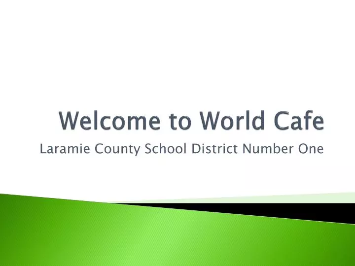welcome to world cafe