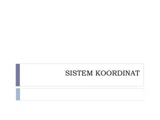 sistem koordinat