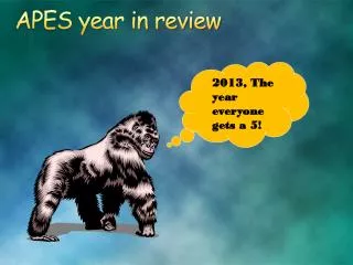 APES year in review