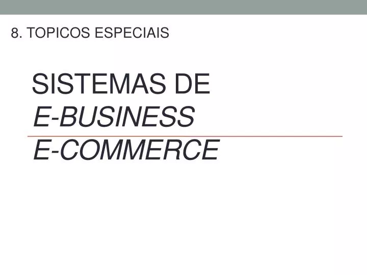 sistemas de e business e commerce