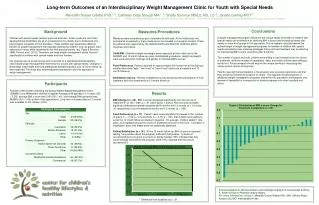 Long-term Outcomes of an Interdisciplinary Weight Management Clinic for Youth with Special Needs