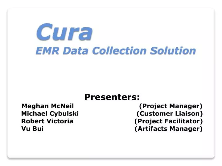 cura emr data collection solution