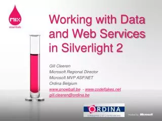 Working with Data and Web Services in Silverlight 2