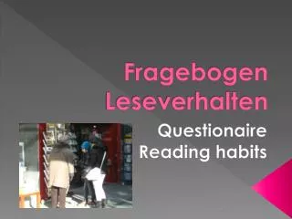fragebogen leseverhalten