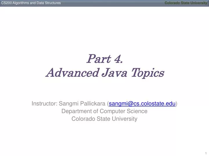 part 4 advanced java topics