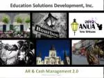 Enhanced Accounts Receivable and Cash Management Solutions Overview - slide 1