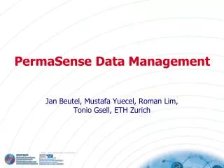 PermaSense Data Management