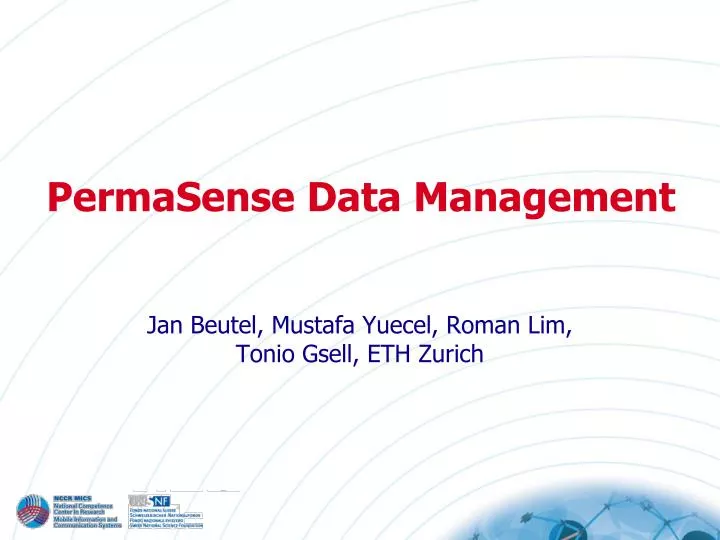 permasense data management