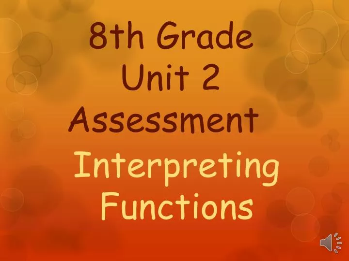 8 th grade unit 2 assessment