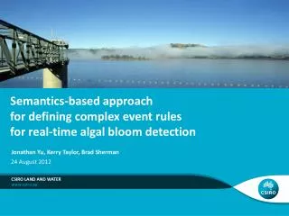 Semantics-based approach for defining complex event rules for real-time algal bloom detection