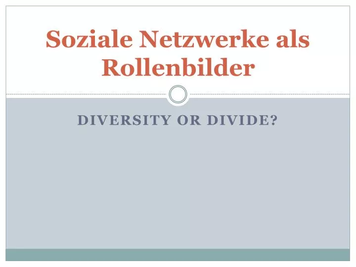 soziale netzwerke als rollenbilder