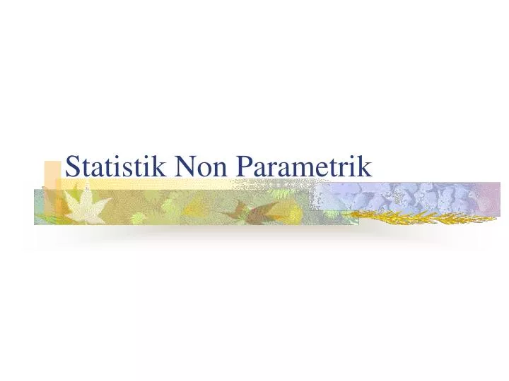 statistik non parametrik