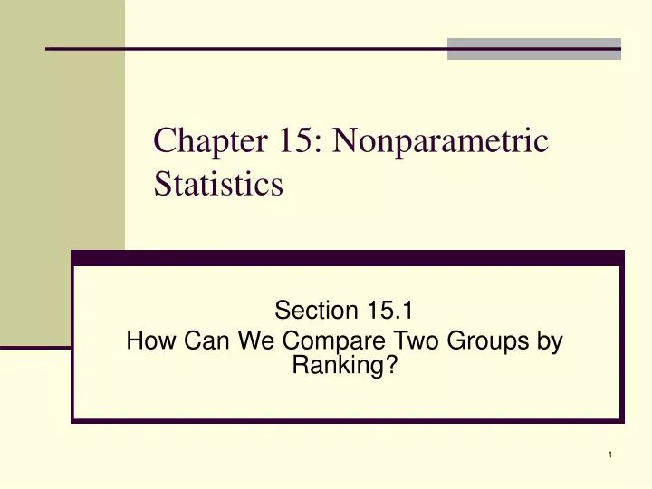 chapter 15 nonparametric statistics