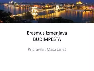 erasmus izmenjava budimpe ta