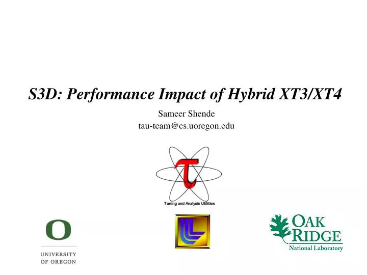 s3d performance impact of hybrid xt3 xt4