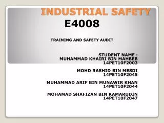 INDUSTRIAL SAFETY