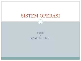 sistem operasi