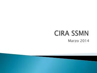 cira ssmn