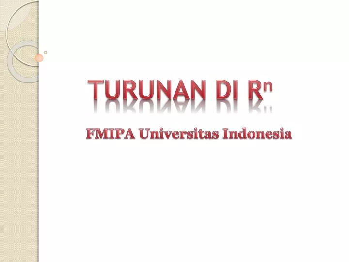 turunan di r n