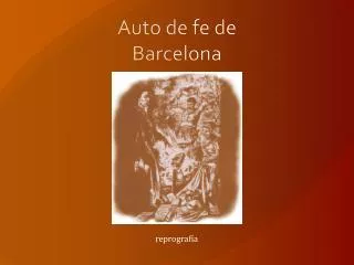 auto de fe de barcelona