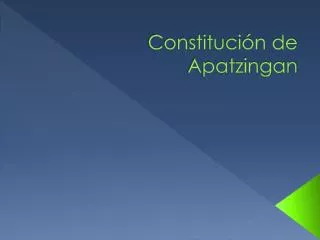 constituci n de apatzingan