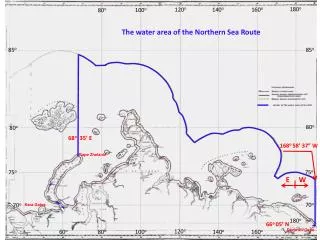 Border of the water area of the NSR