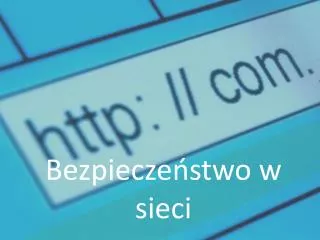 bezpiecze stwo w sieci