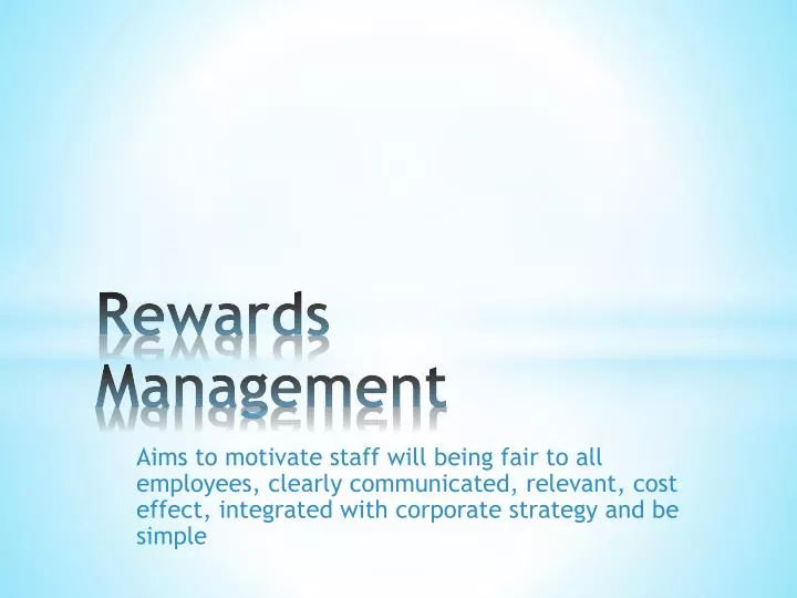 rewards management