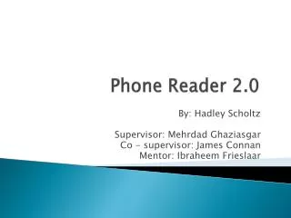 Phone Reader 2.0